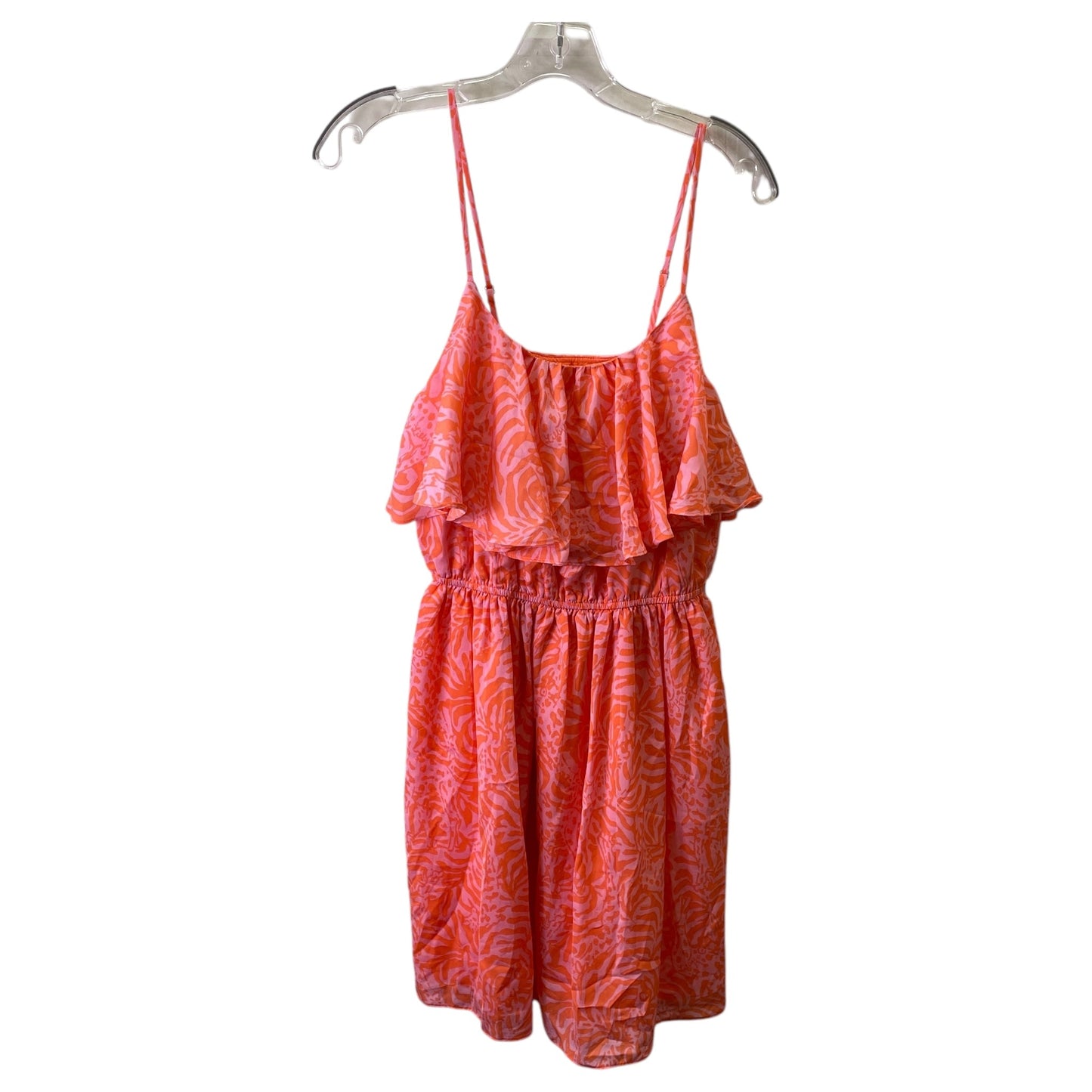 Dress Casual Short By Target-Designer In Orange & Pink, Size:S