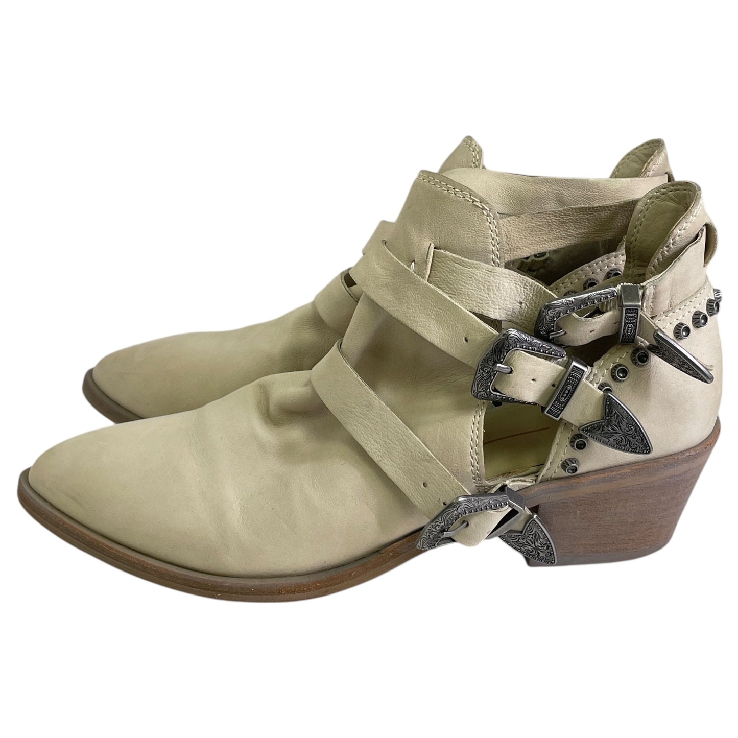 BOOTS ANKLE HEELS by DOLCE VITA In CREAM, Size: 10