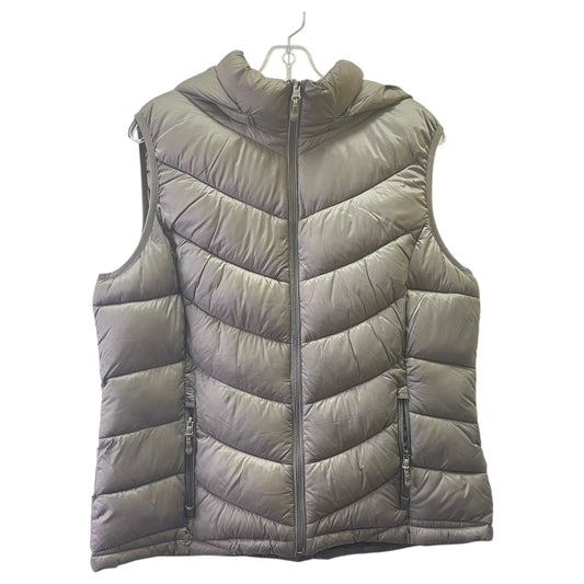 Vest Puffer & Quilted By Charter Club In Taupe, Size:Xl
