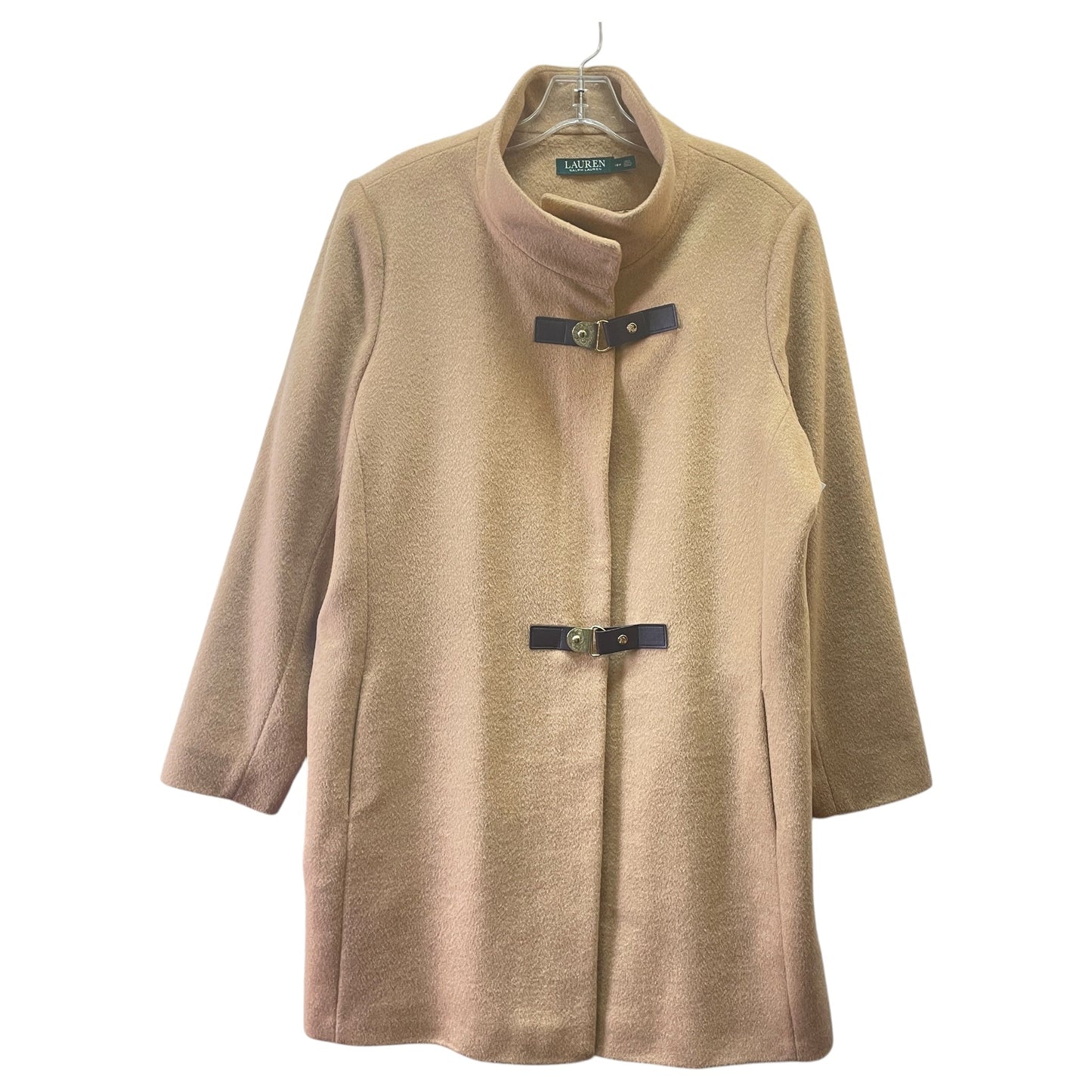 Coat Wool By Lauren By Ralph Lauren In Beige, Size:1X