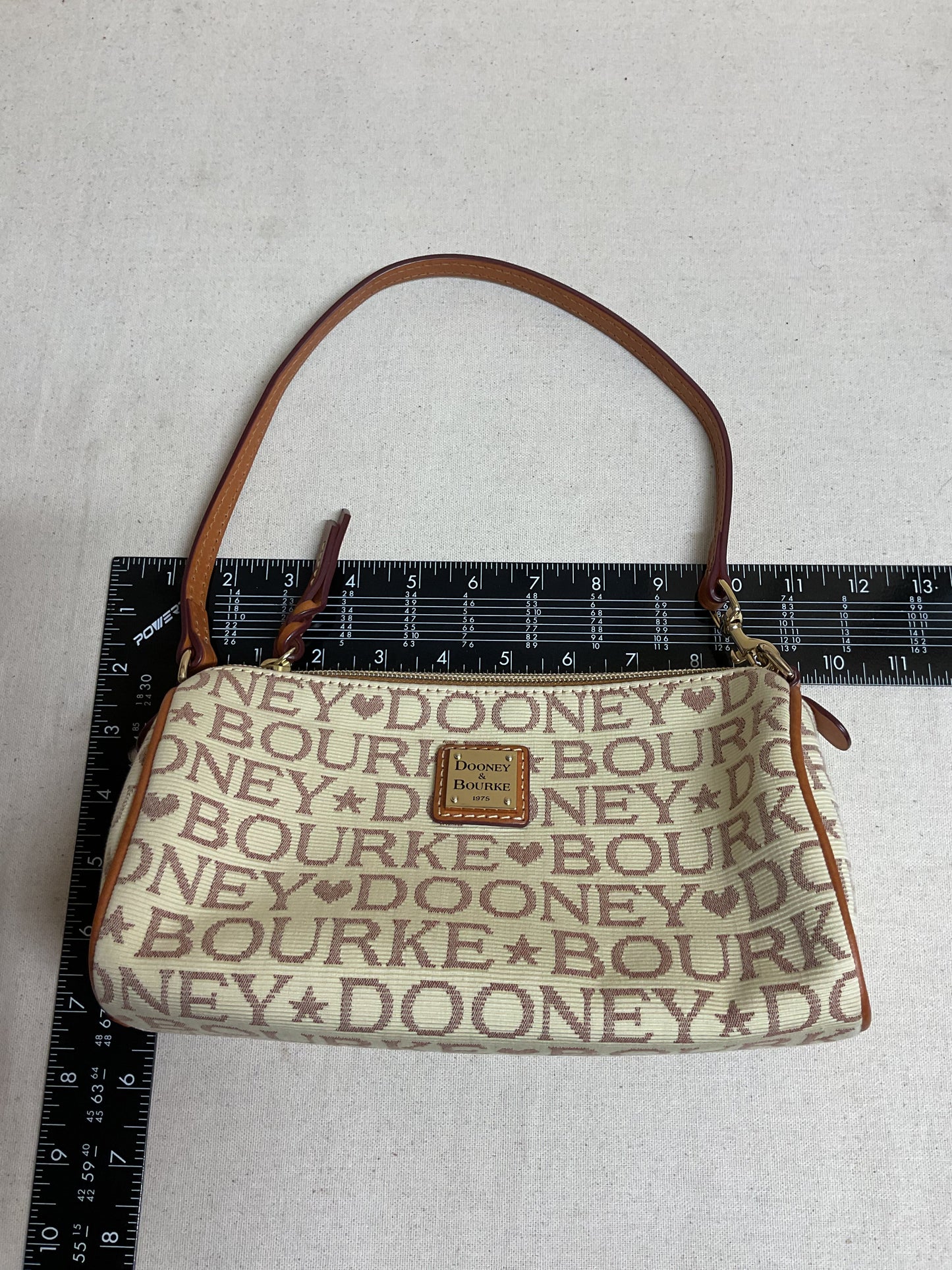 Handbag Designer By Dooney And Bourke In Cream, Size:Small