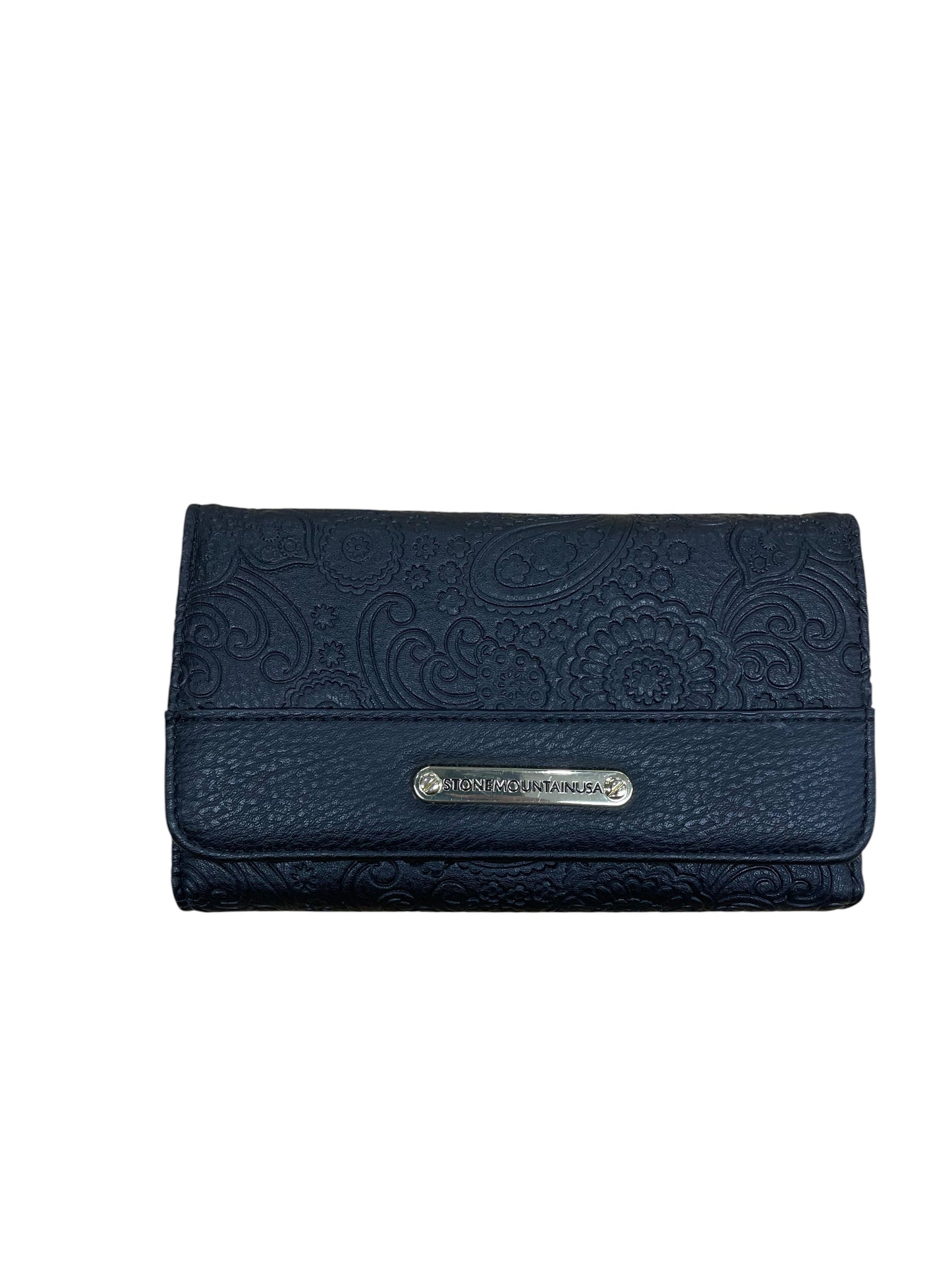 Wallet Leather By Stone Mountain In Black, Size:Small
