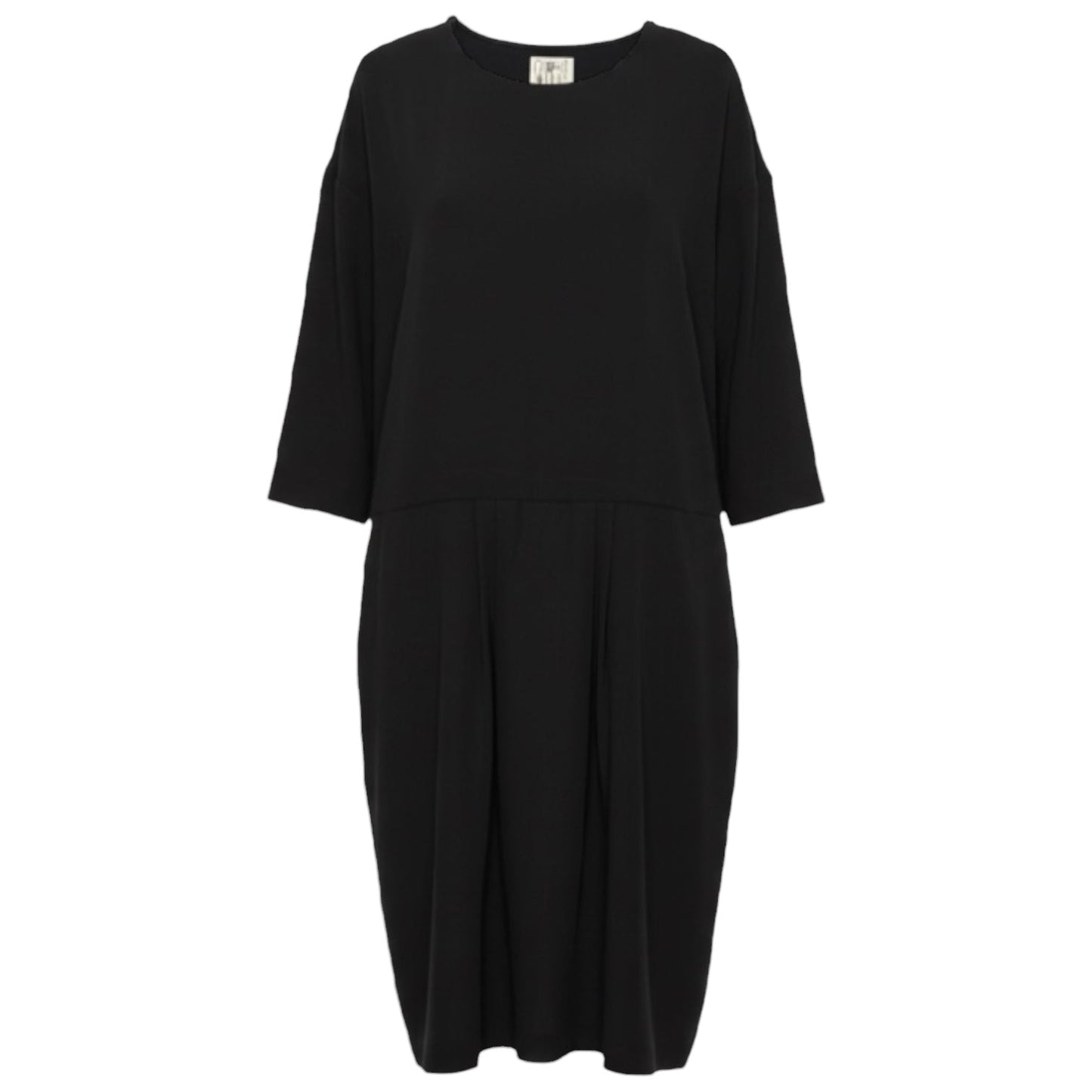 Silk Drop Waist Midi Dress By First Rite In Black, Size: S