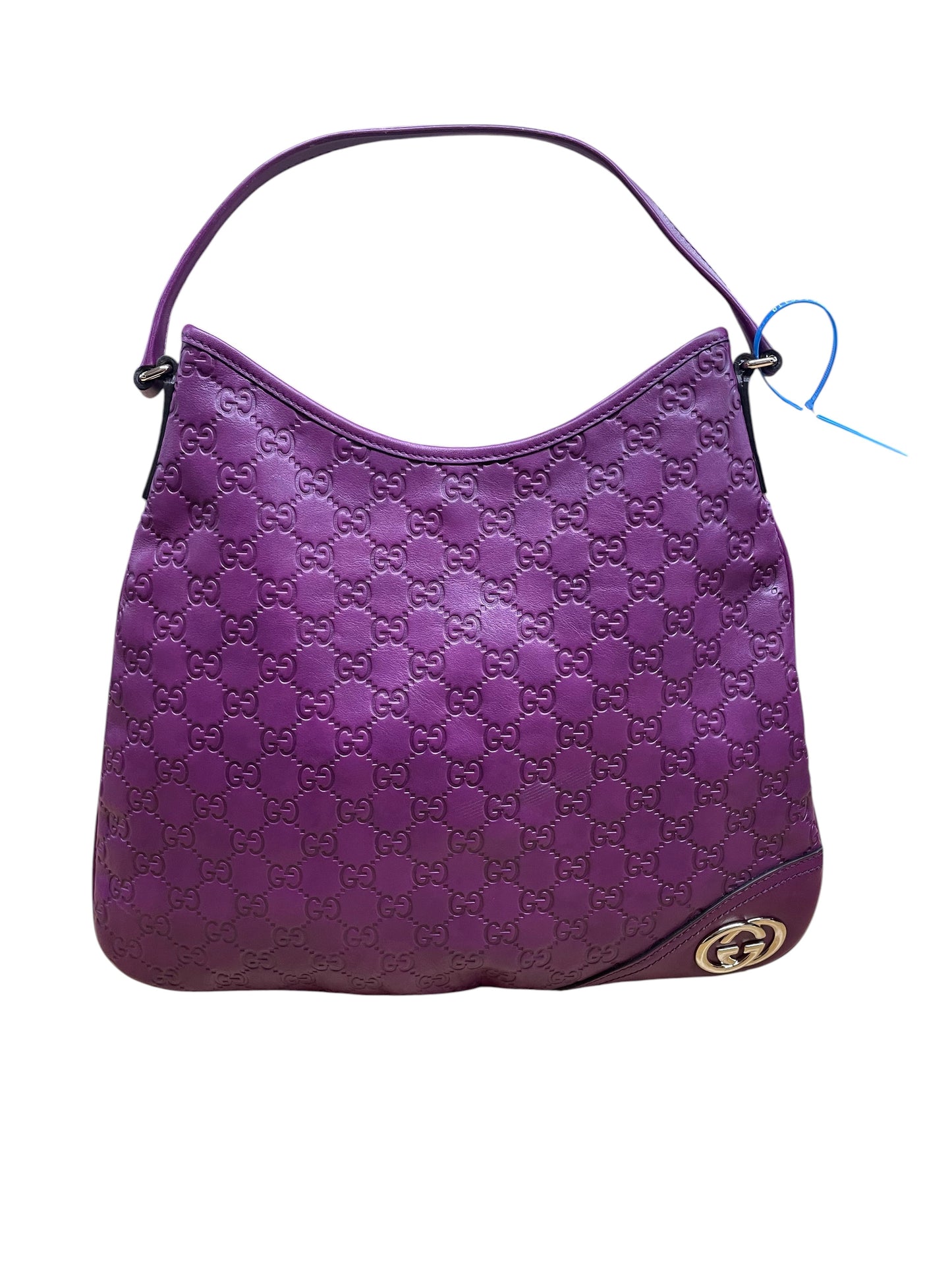 Handbag Luxury Designer By Gucci In Purple, Size:Medium