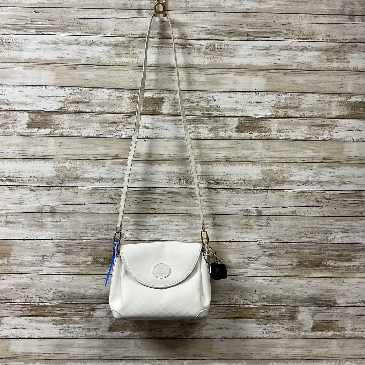 Crossbody Luxury Designer By Gucci In White, Size:Small