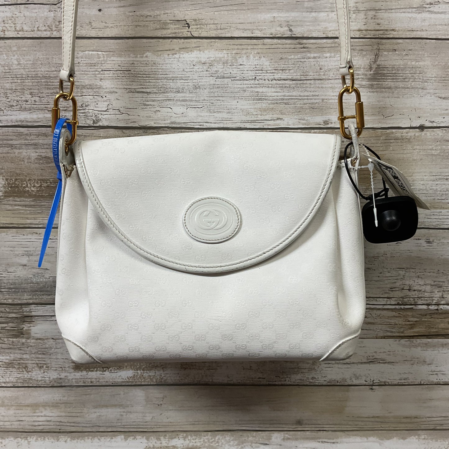 Crossbody Luxury Designer By Gucci In White, Size:Small