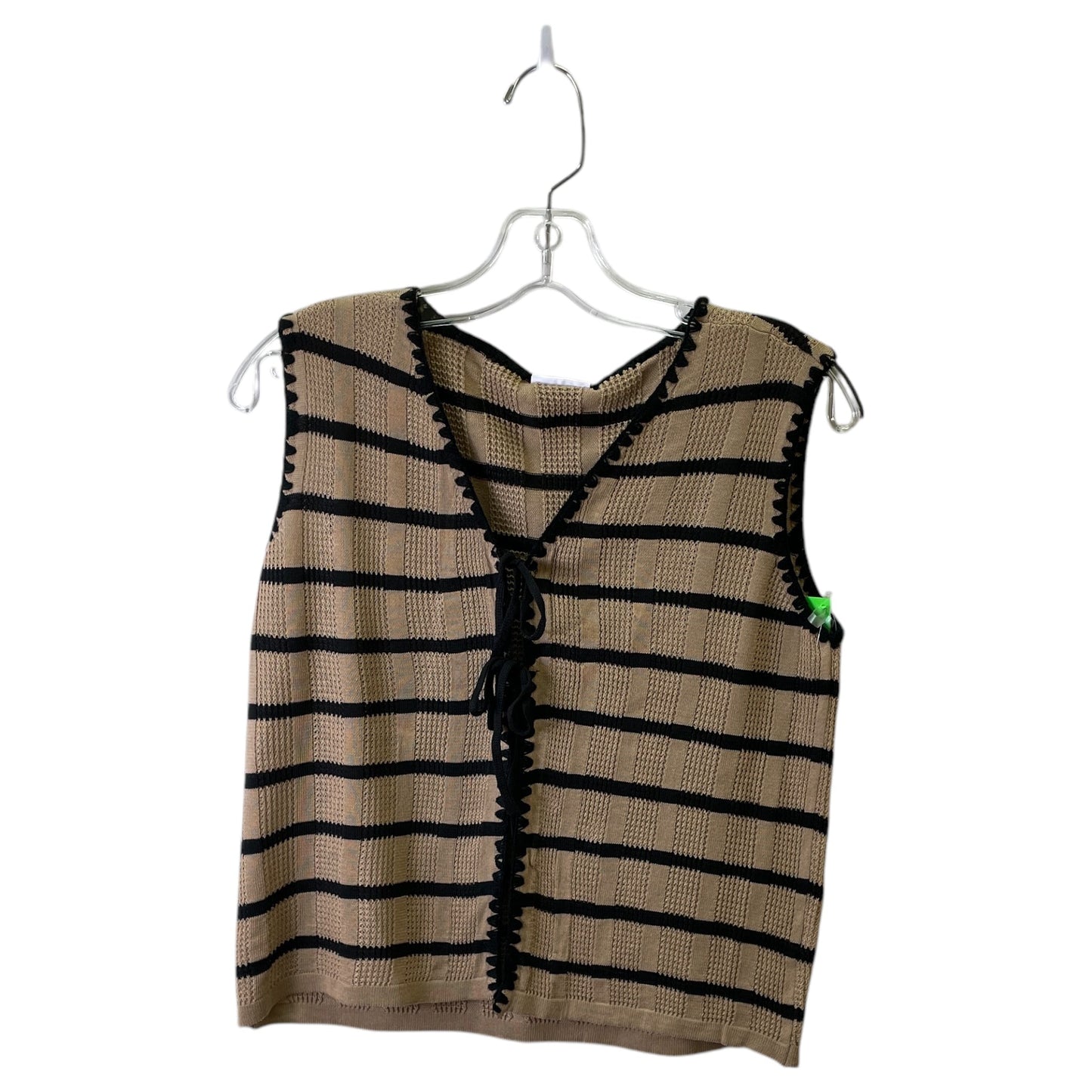 Vest Other By FCT With Love In Black & Tan, Size:L