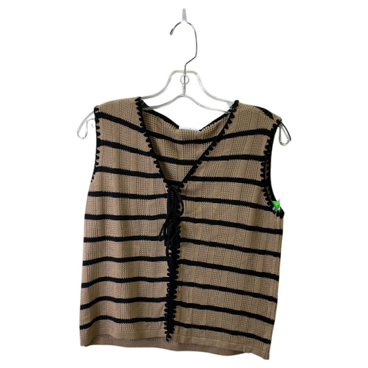 Vest Other By FCT With Love In Black & Tan, Size:L