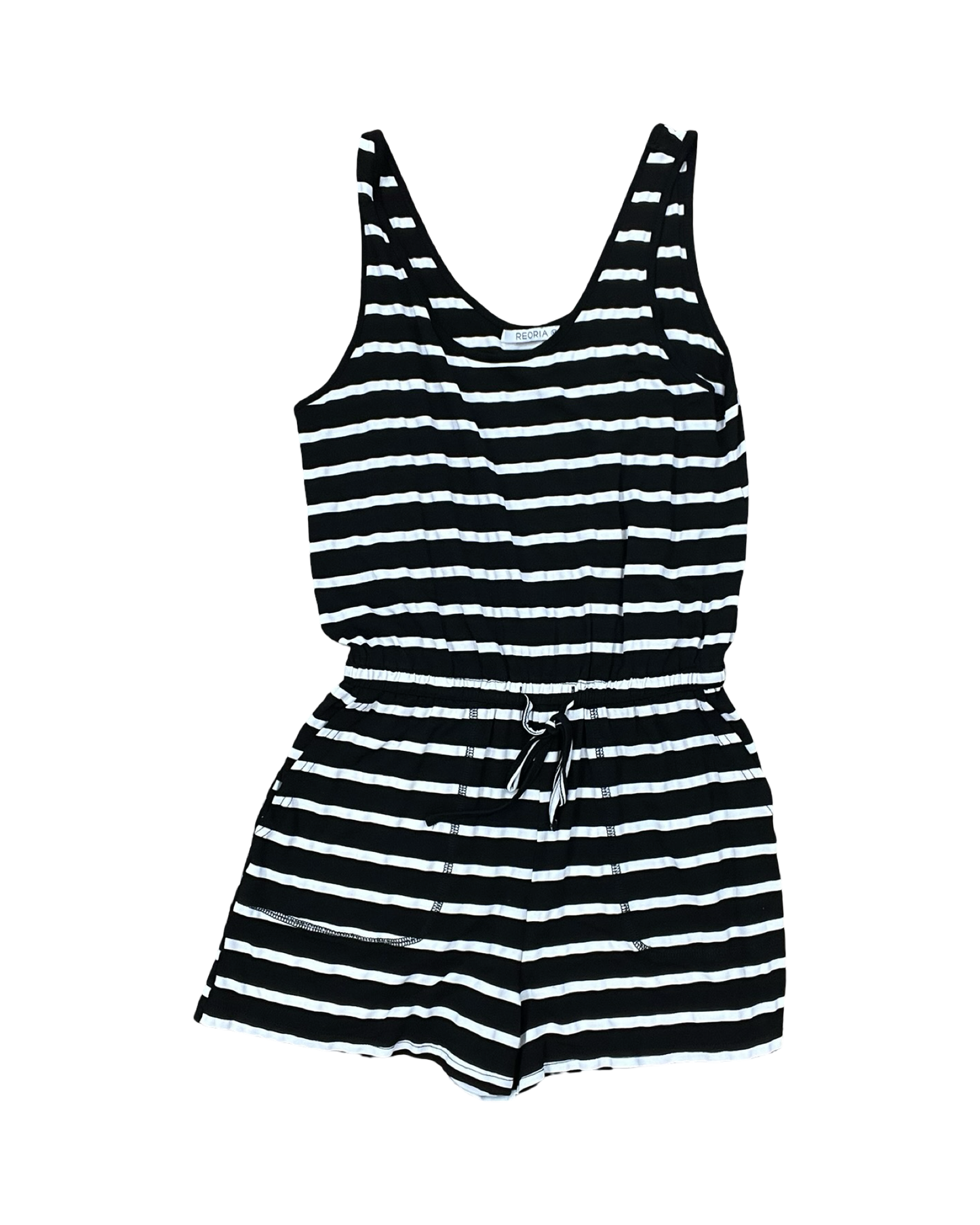 Romper By Reoria In Black & White, Size:M