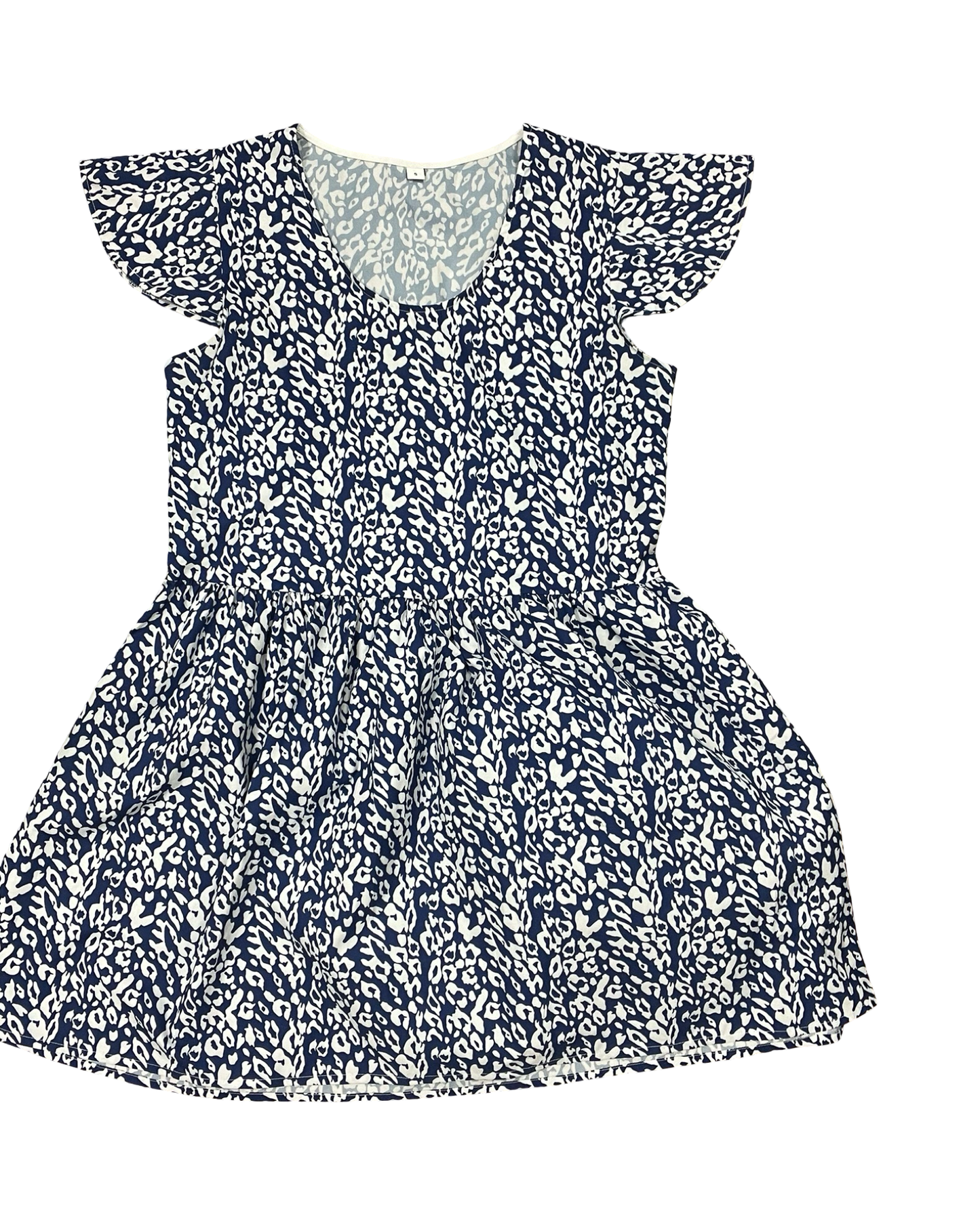 Dress Casual Midi By Clothes Mentor In Blue & White, Size:S