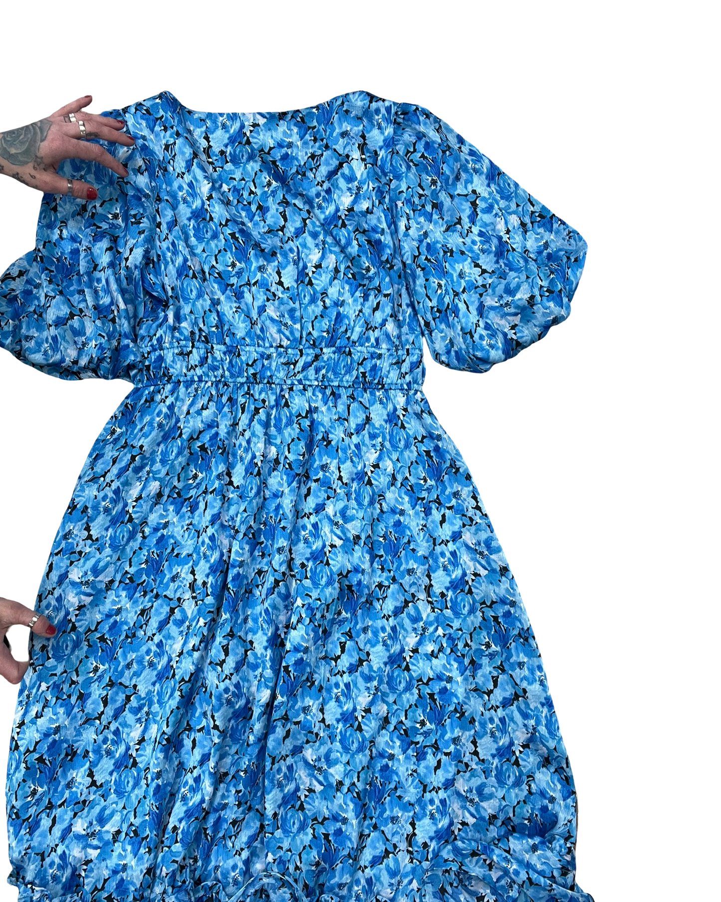 Dress Casual Maxi By Kensie In Blue, Size:L