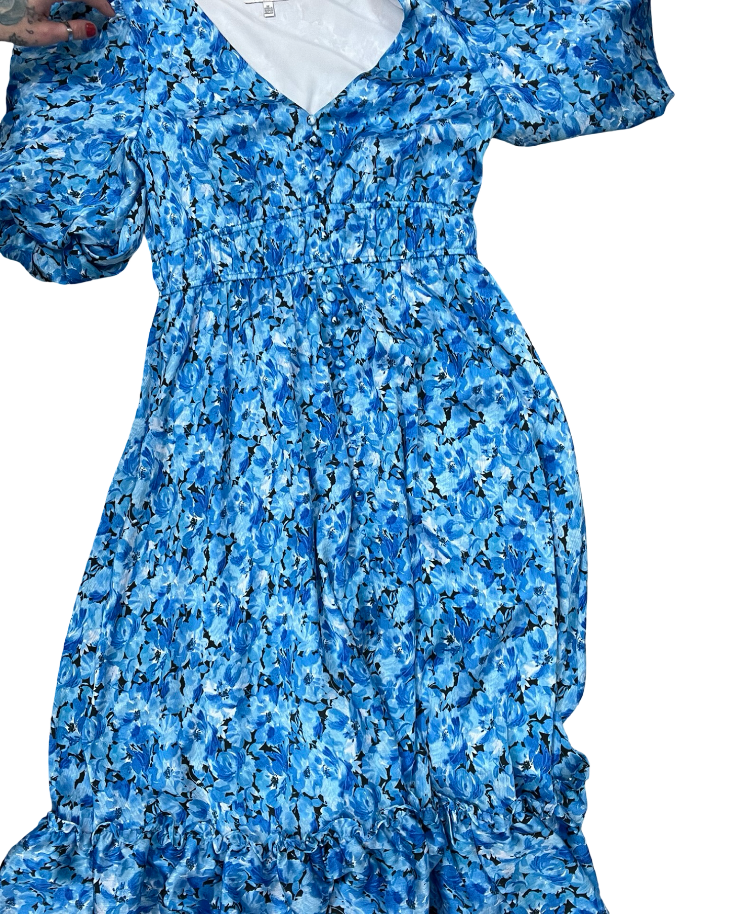Dress Casual Maxi By Kensie In Blue, Size:L