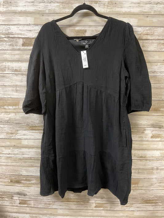 Dress Casual Short By Ronnie Nicole In Black, Size:2X