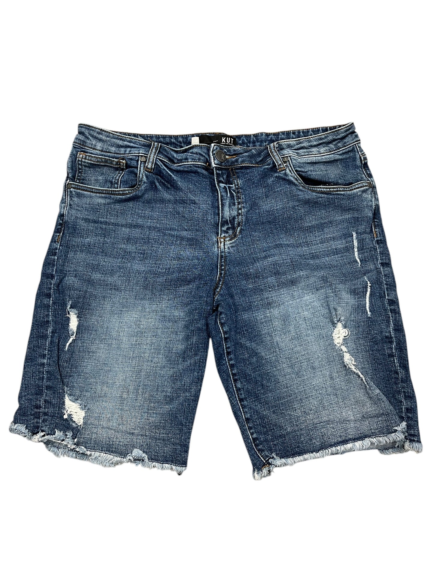 Shorts By Kut In Blue Denim, Size:Xl