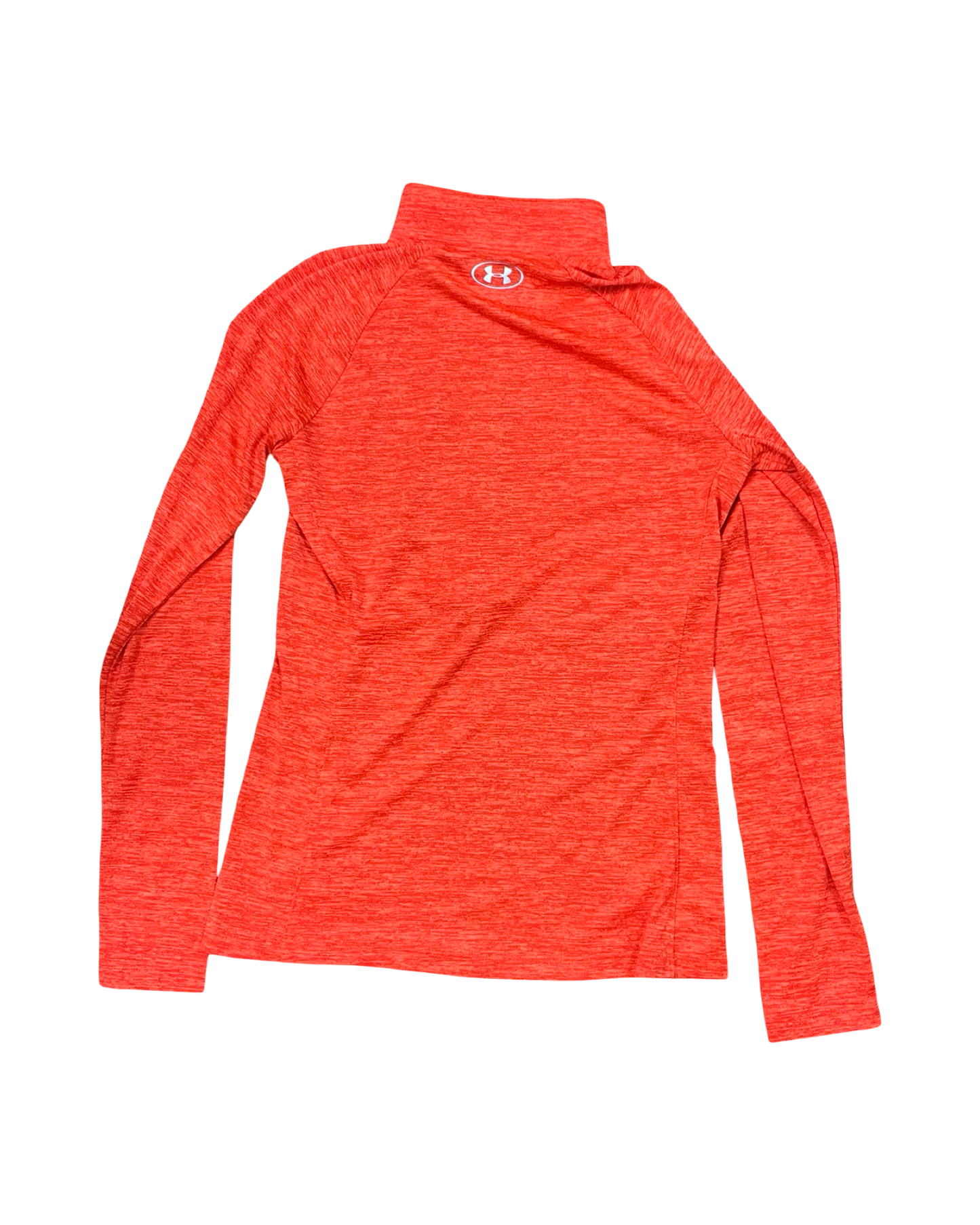 Athletic Top Ls Collar By Under Armour In Orange, Size:S