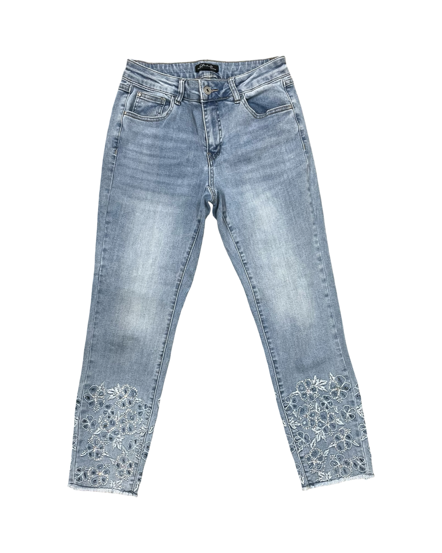 Jeans Cropped By Charlie B In Blue Denim, Size:6