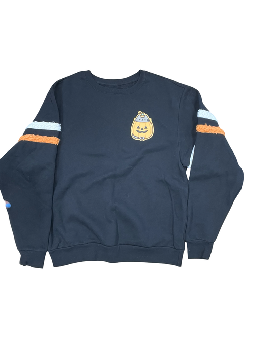 Sweatshirt Crewneck By Clothes Mentor In Black, Size:S