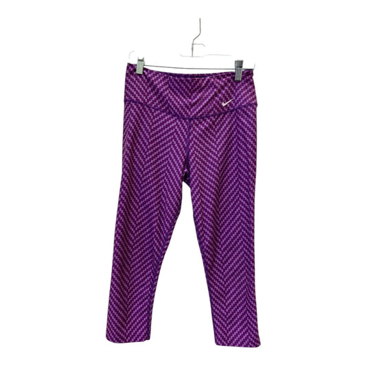 Athletic Leggings By Nike In Purple, Size:S