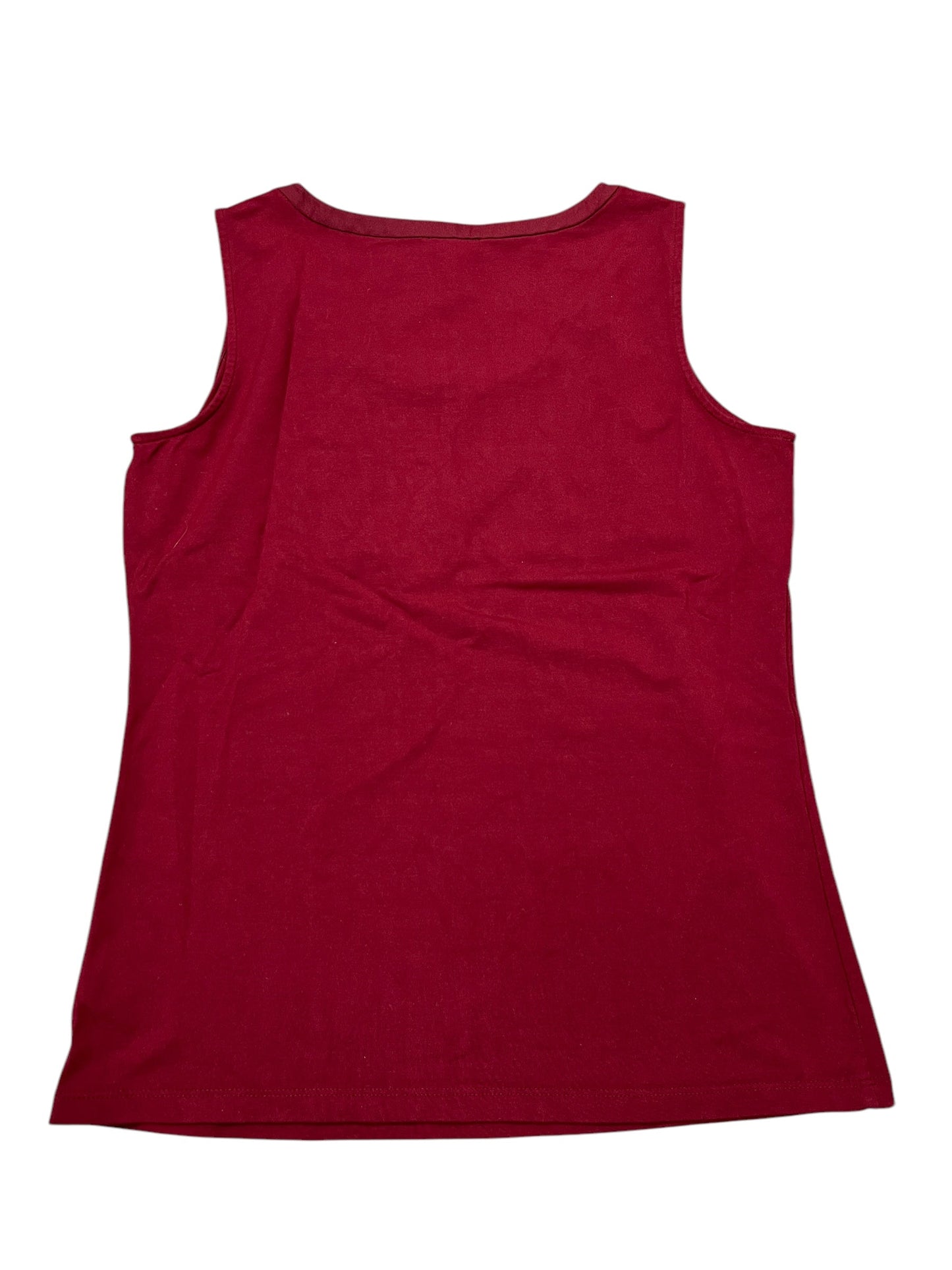 Tank Top By Talbots In Red, Size:Sp