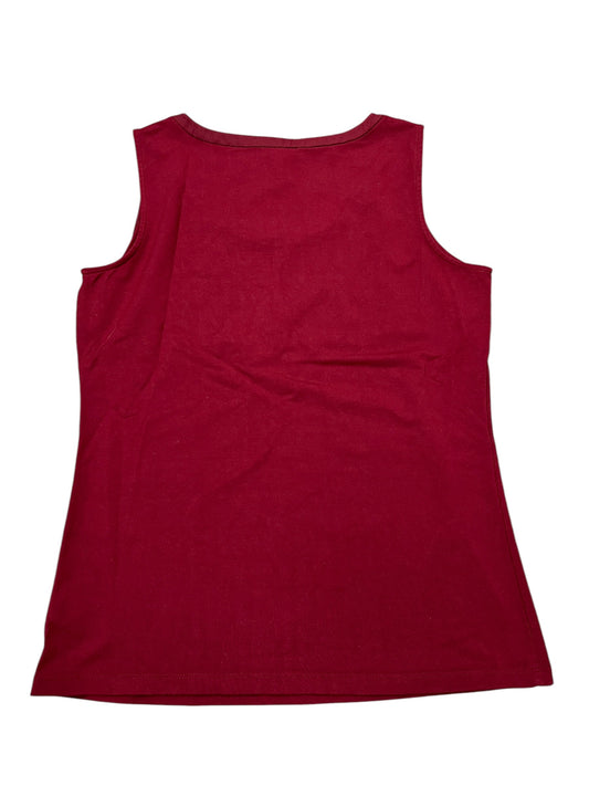 Tank Top By Talbots In Red, Size:Sp