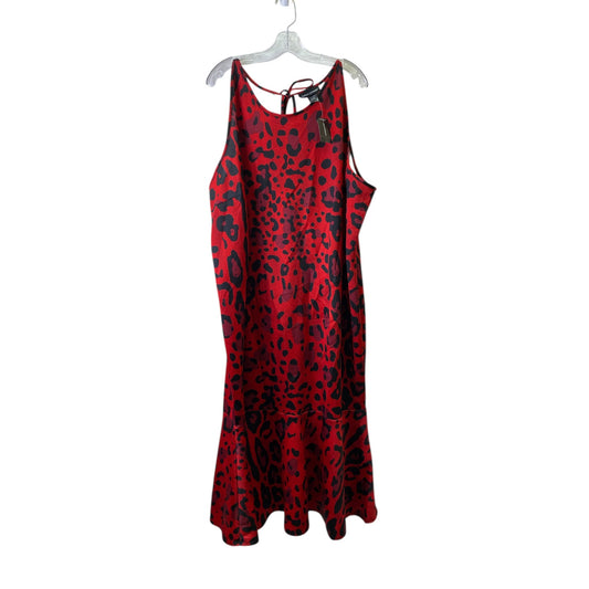 Dress Casual Maxi By Ashley Stewart In Red, Size:4X