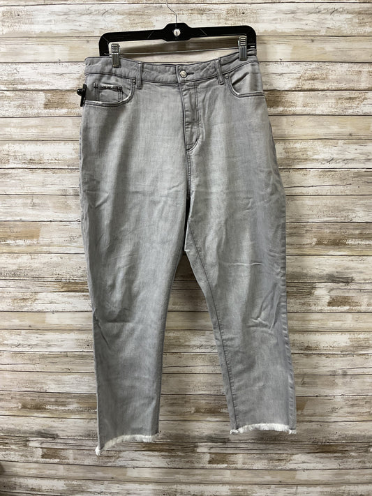 Jeans Straight By Loft In Grey Denim, Size:10