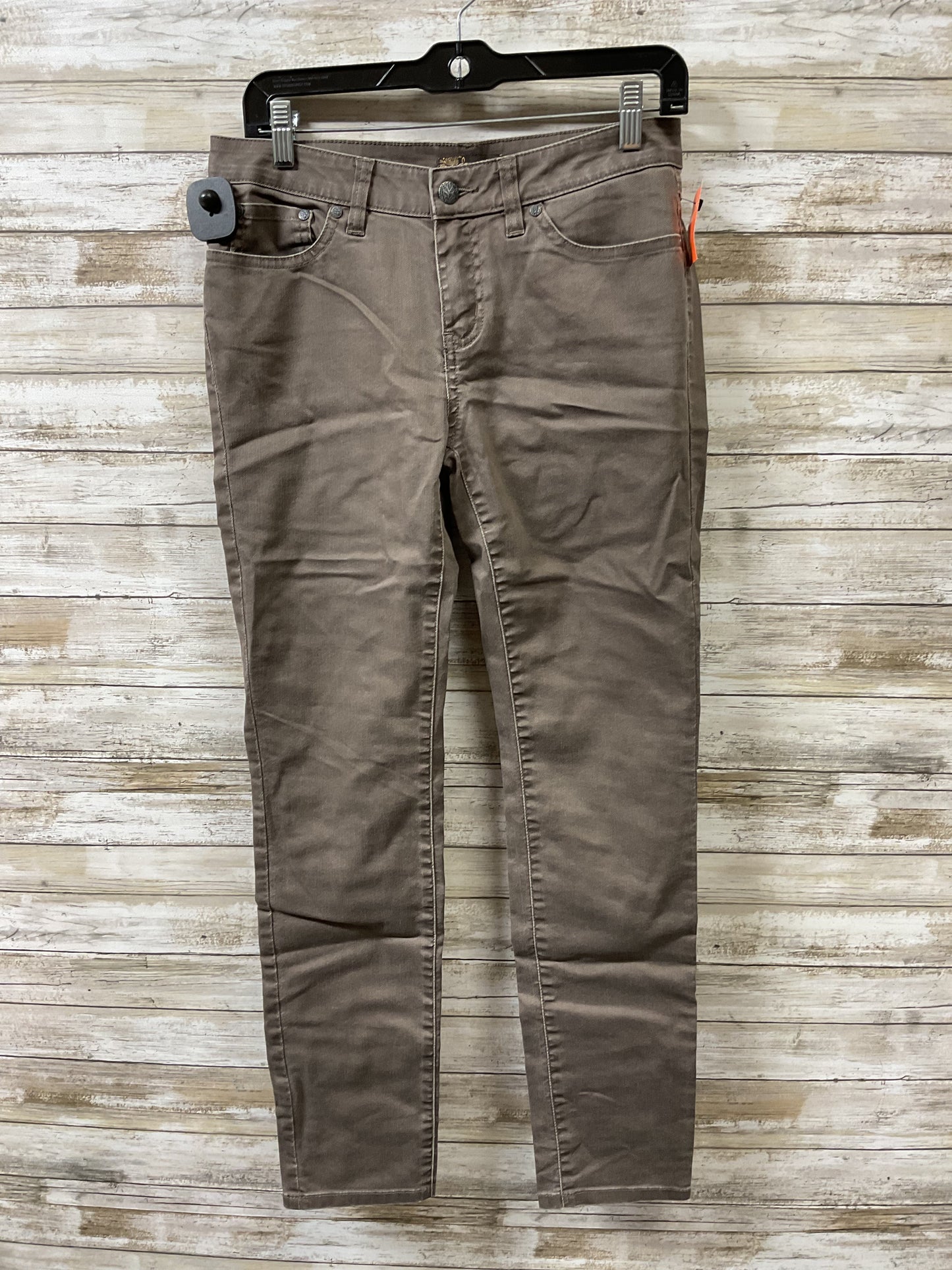 Jeans Skinny By Prana In Brown Denim, Size:6