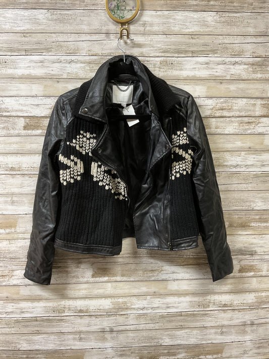 Jacket Leather By Anthropologie In Black, Size:Xs