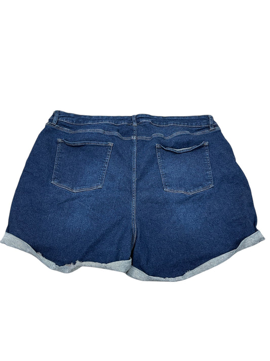 Shorts By Ava & Viv In Blue Denim, Size:4X