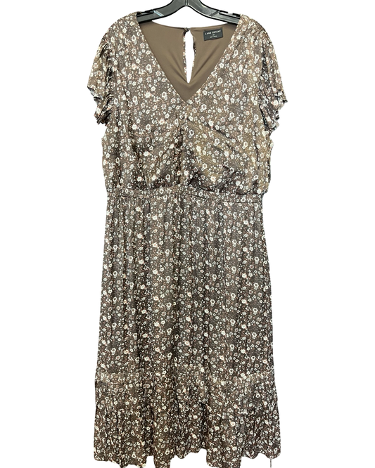 Dress Casual Maxi By Lane Bryant In Brown, Size:2X