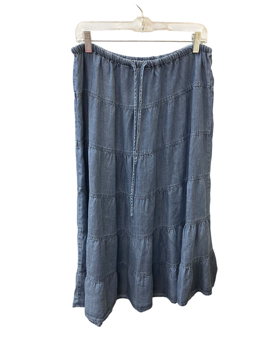 Skirt Maxi By Velvet Heart In Blue Denim, Size:M