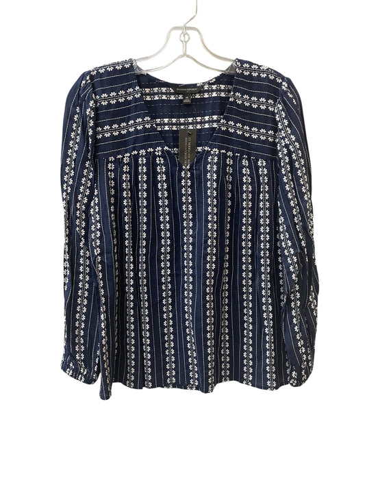 Top Ls By Banana Republic In Blue & White, Size:M