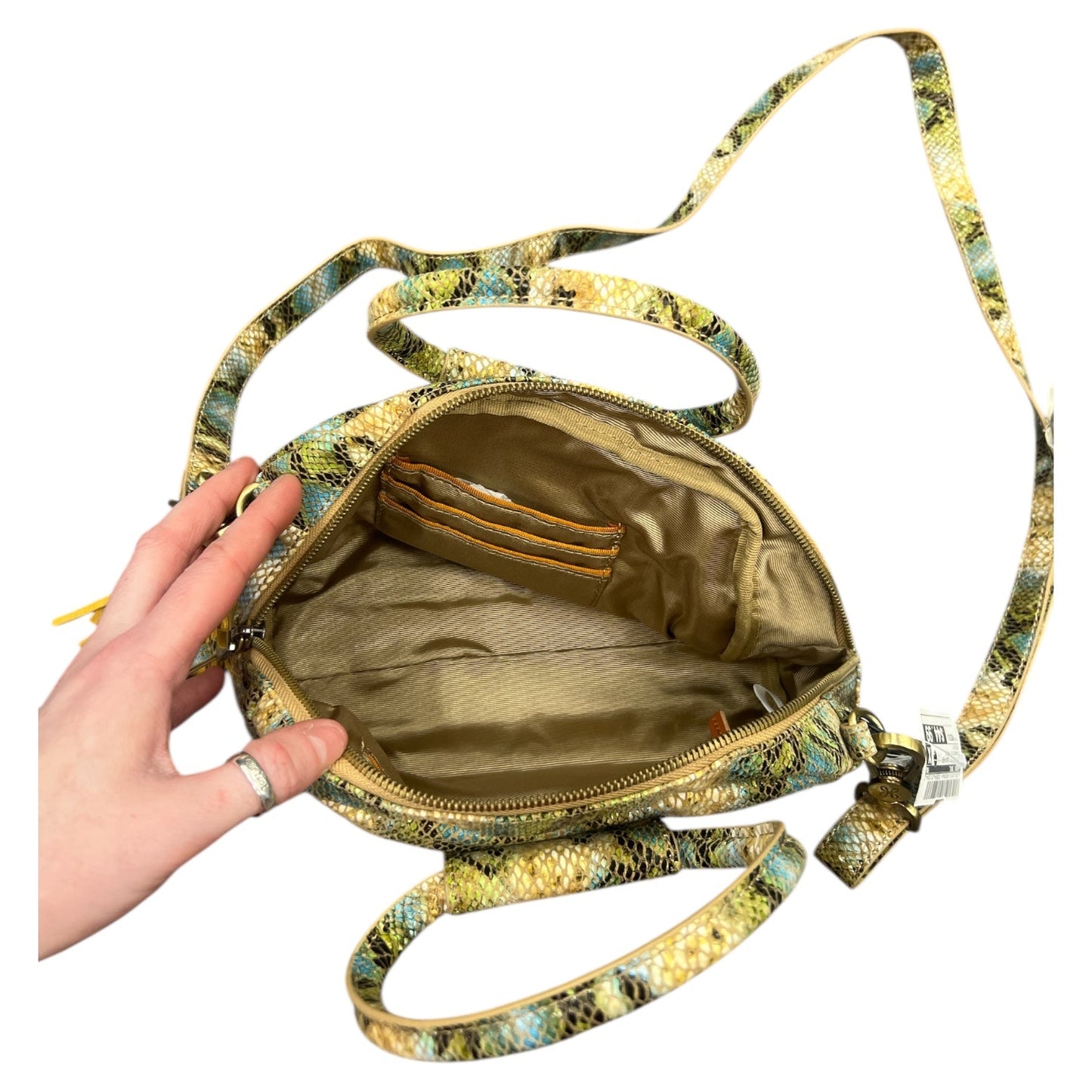 Crossbody Leather By Hobo Intl In Snakeskin Print, Size:Medium