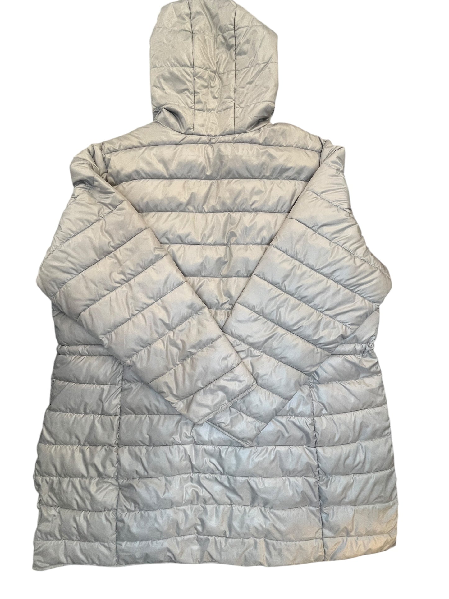 Coat Puffer & Quilted By Kenneth Cole In Grey, Size:2X