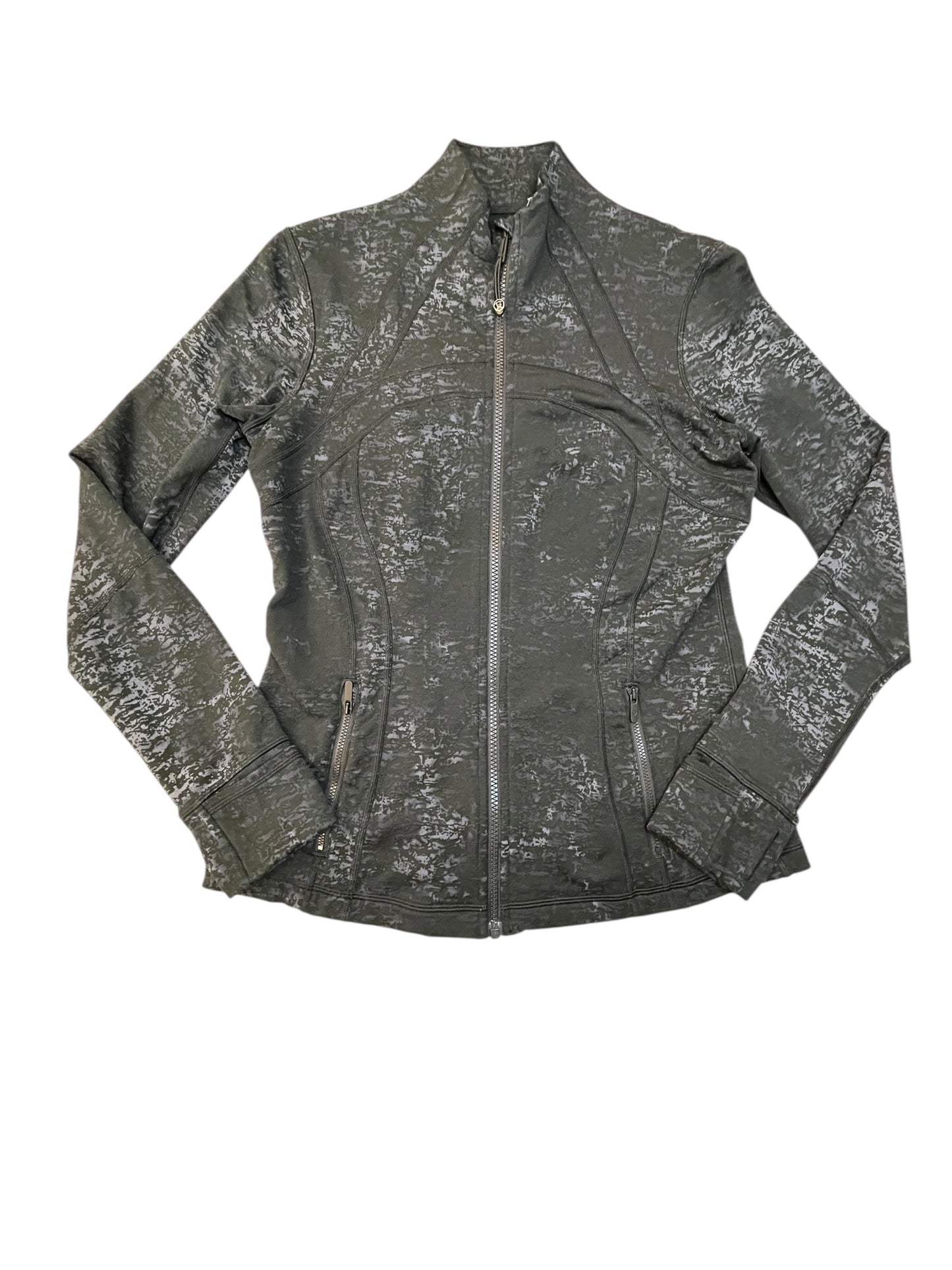 Athletic Jacket By Lululemon In Black, Size:M