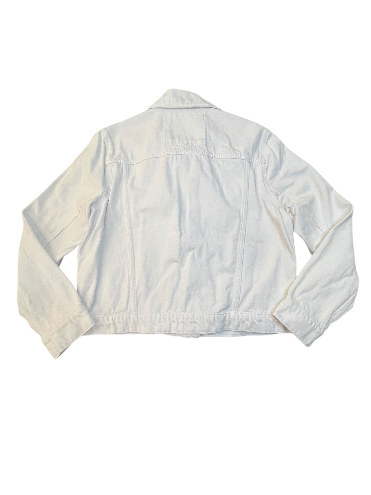 Jacket Denim By Michael By Michael Kors In White Denim, Size:L