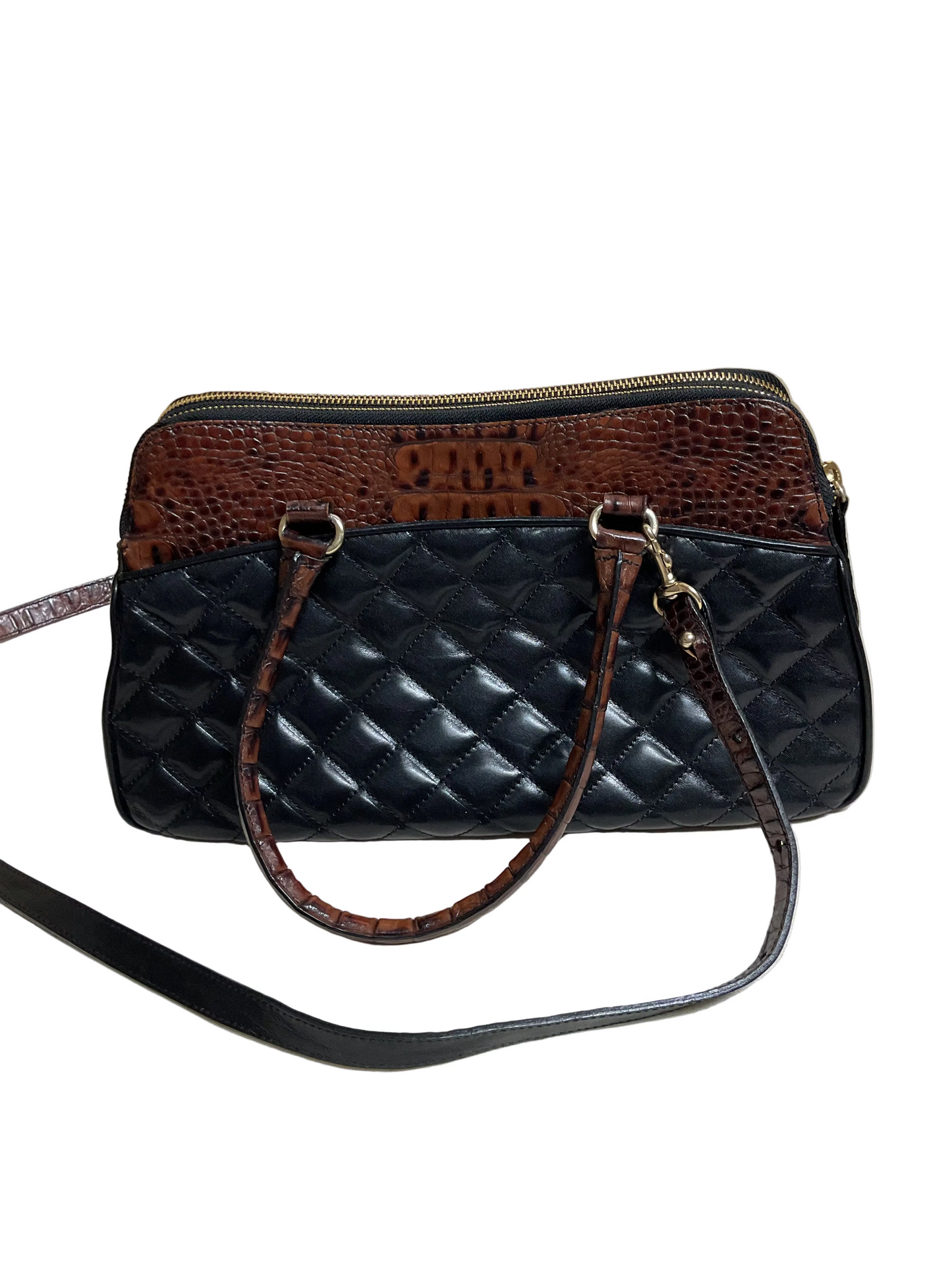 Crossbody Designer By Brahmin In Brown, Size:Medium