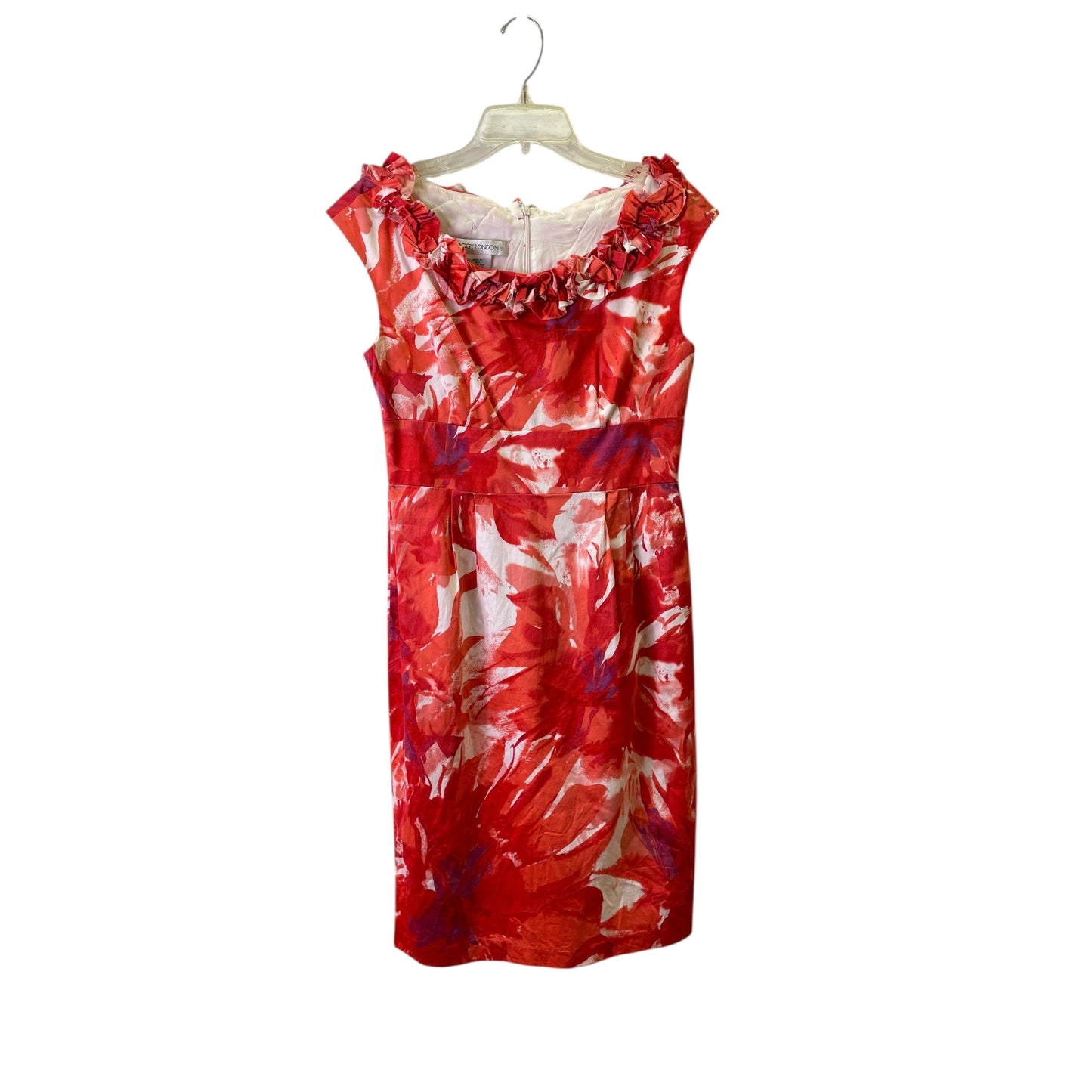 Dress Casual Short By Maggy London In Red, Size:8