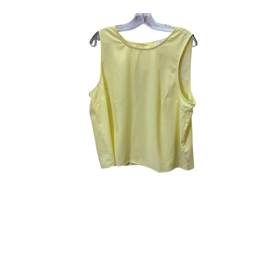 Top Sleeveless By J. Crew In Yellow, Size:Xl