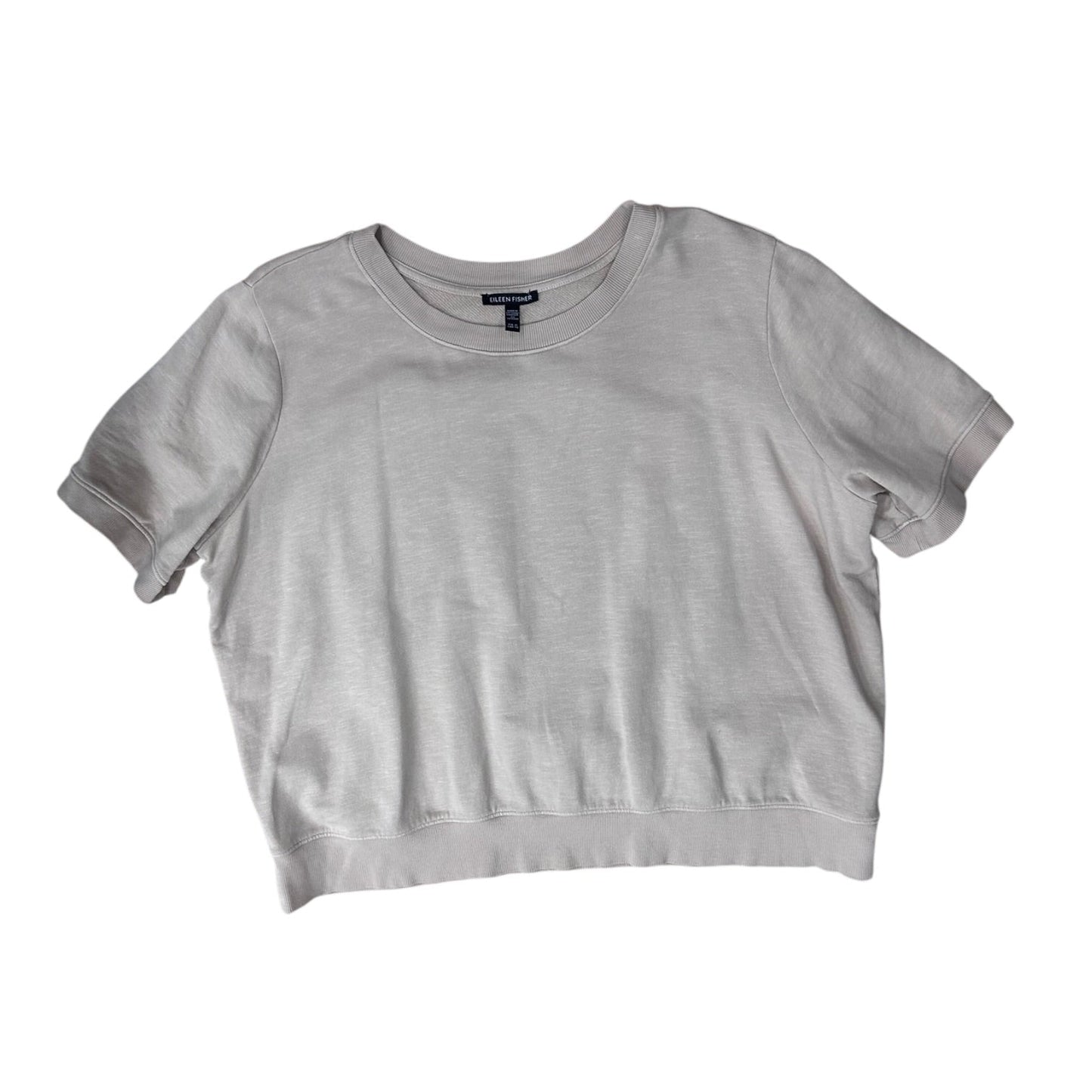 Athletic Sweatshirt Crewneck By Eileen Fisher In Brown, Size:Xl
