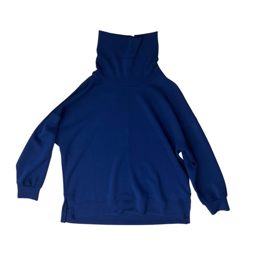 Athletic Sweatshirt Collar By Spanx In Navy, Size:1X