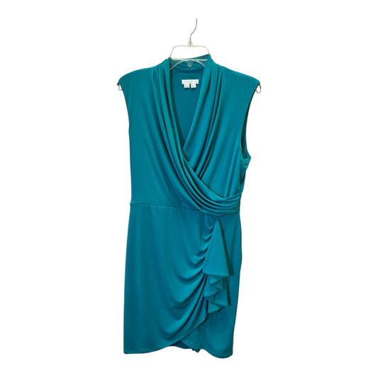 Dress Casual Midi By London Times In Green, Size:12P