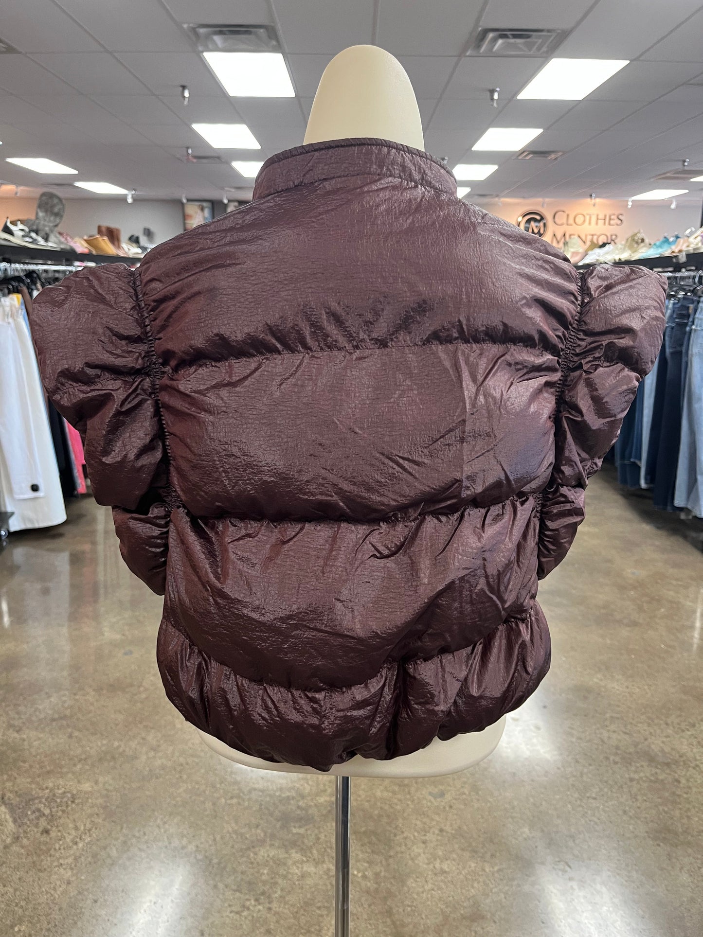 Vest Puffer & Quilted By Anna & Ava In Brown, Size:S