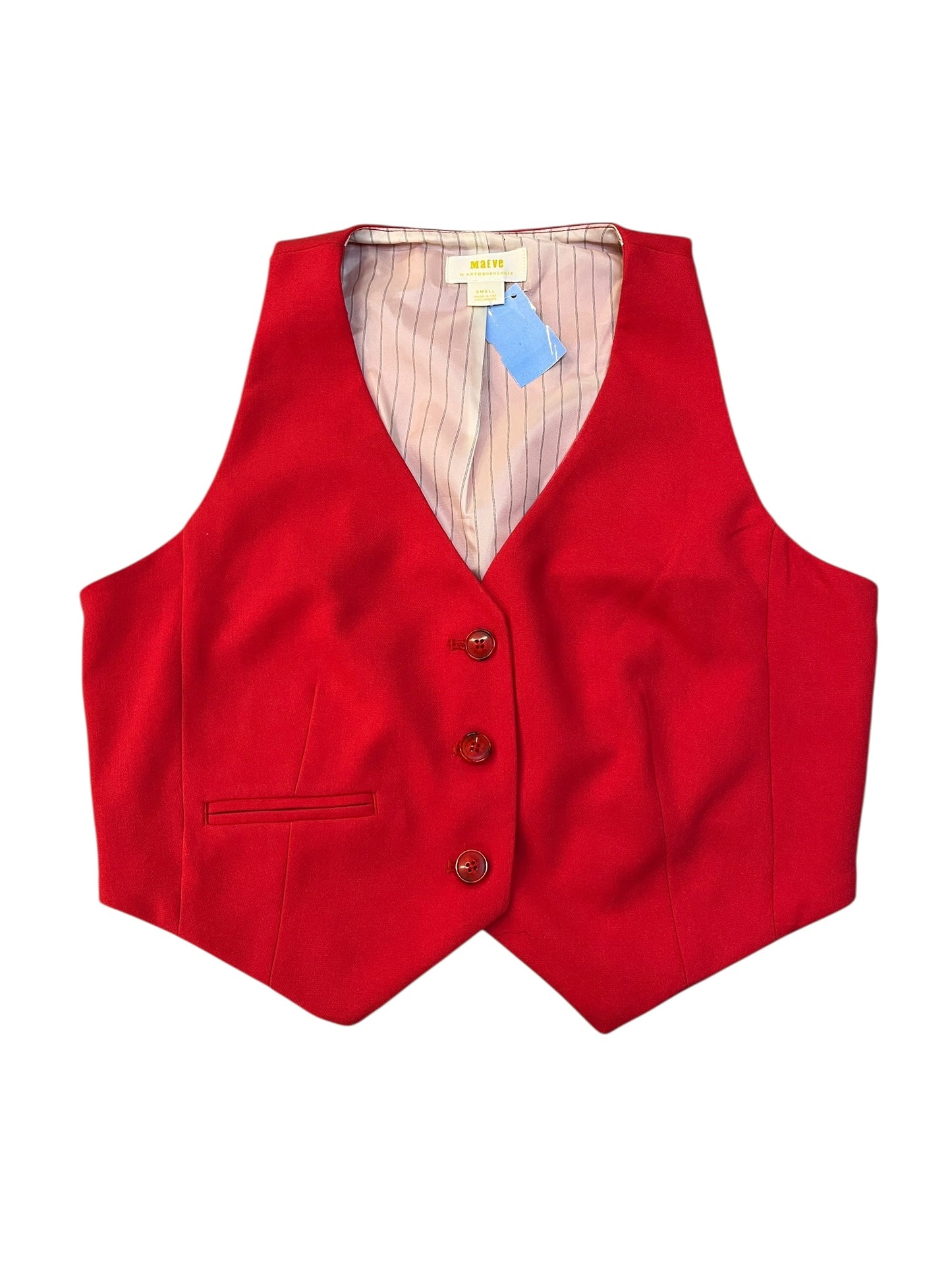 Vest Other By Maeve In Red, Size:S