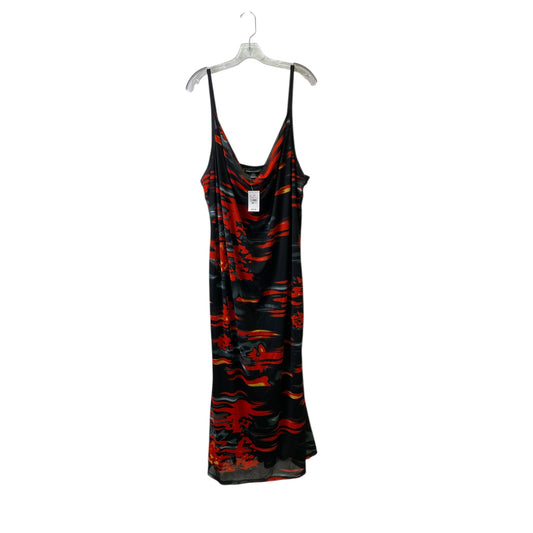 Dress Casual Maxi By Ashley Stewart In Black & Red, Size:3
