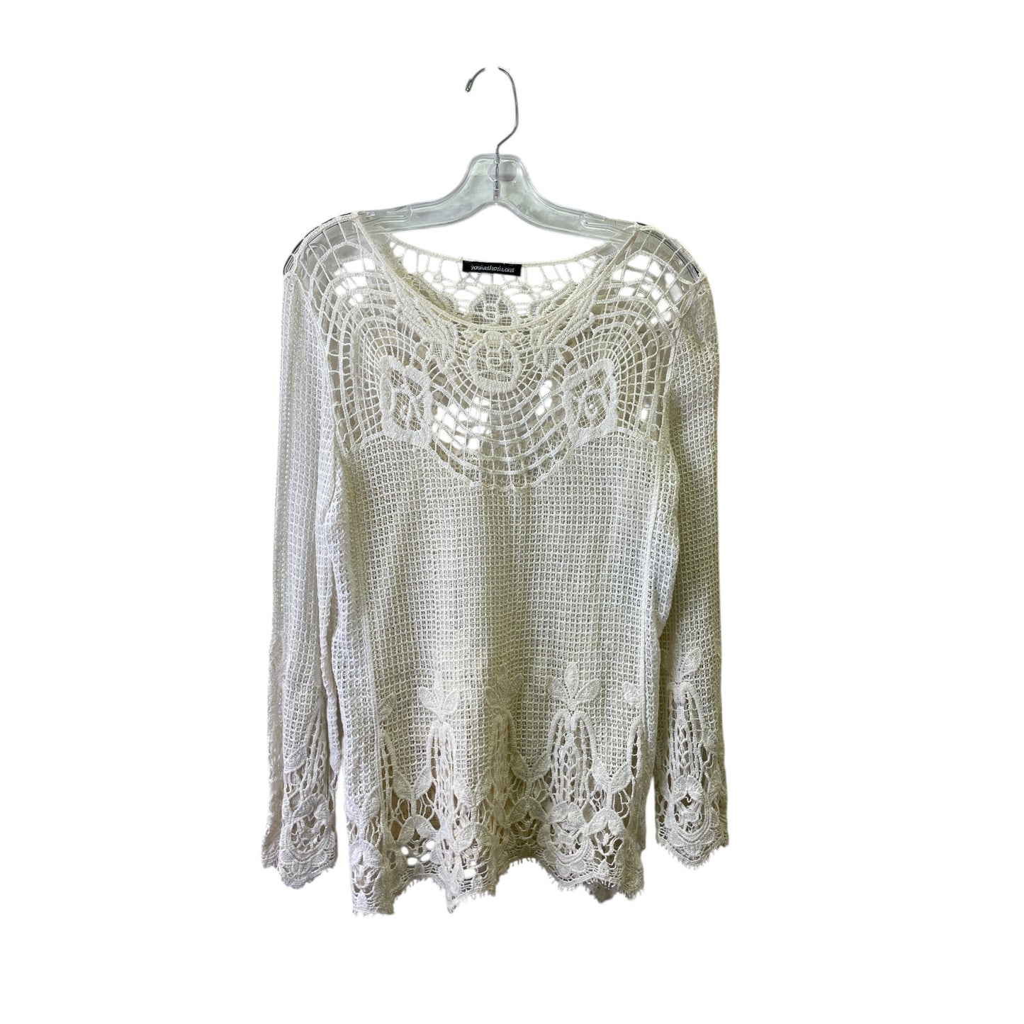 Top Ls By You Are Not Alone In Cream, Size:M