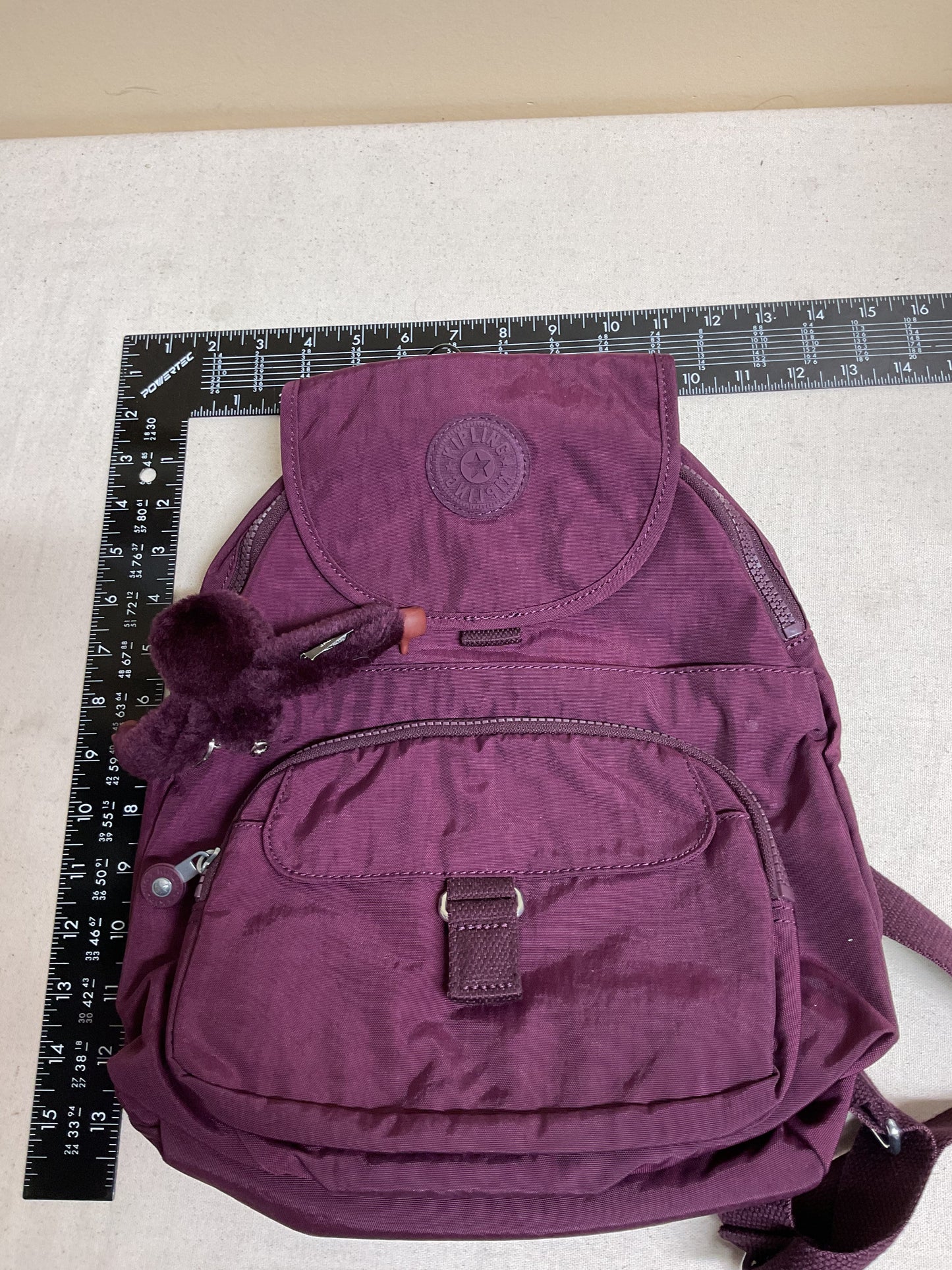 Backpack By Kipling In Maroon, Size:Medium