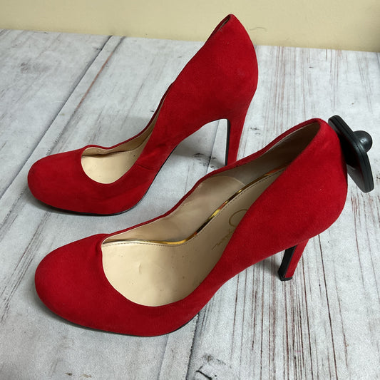 Shoes Heels Stiletto By Jessica Simpson In Red, Size:8.5