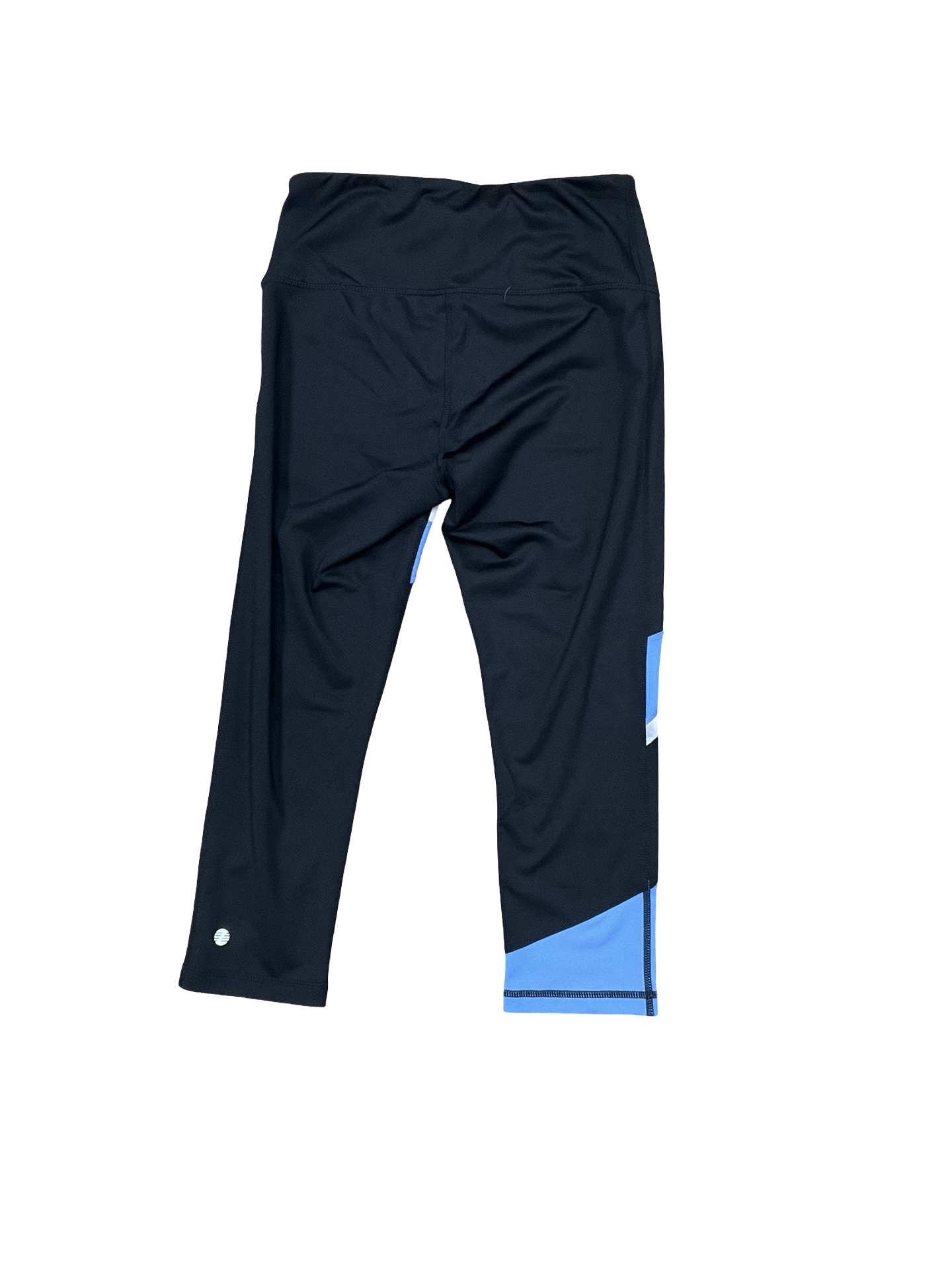 Athletic Leggings Capris By Zella In Black & Blue, Size:S