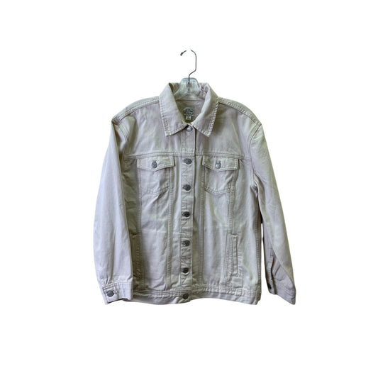 Jacket Denim By J. Crew In Cream, Size:M